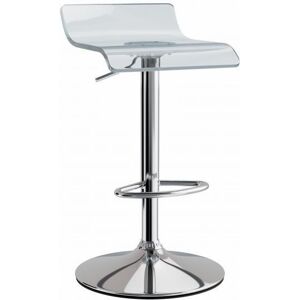 netfurniture Tina Acrylic Bar Stool Height Adjustable - Tinted Black Black netfurniture Tina Acrylic Bar Stool Height Adjustable - Tinted Black Black