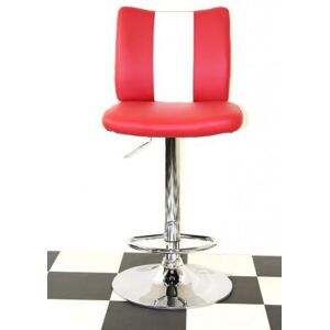 netfurniture Bostony Bar Stool Red Height Adjustable Red netfurniture Bostony Bar Stool Red Height Adjustable Red