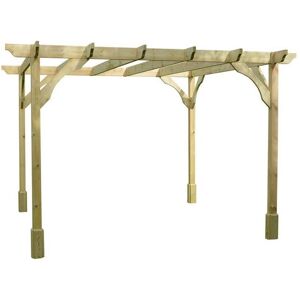 Rutland County Garden Furniture Ltd Premium Pergola - Wood - L180 x W360 x H270 cm - Rustic Brown in Light Green Light Green Rutland County Garden Furniture Ltd Premium Pergola - Wood - L180 x W360 x H270 cm - Rustic Brown in Light Green Light Green