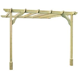 Rutland County Garden Furniture Ltd Wall Mounted Premium Pergola, Wood, L360 x W480 x H270cm, Rustic Brown in Light Green Light Green Rutland County Garden Furniture Ltd Wall Mounted Premium Pergola, Wood, L360 x W480 x H270cm, Rustic Brown in Light Green Light Green