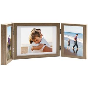 Berkfield Home Trifold Photo Frame Collage Light Brown 28x18 cm+2x Size: 28x18 cm Brown 28x18 cm Berkfield Home Trifold Photo Frame Collage Light Brown 28x18 cm+2x Size: 28x18 cm Brown 28x18 cm