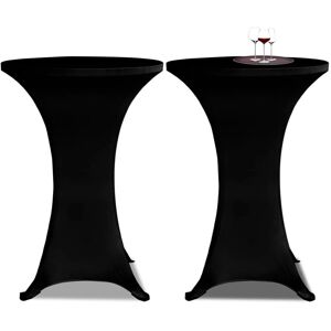 Berkfield Home Standing Table Cover √ò60cm Black Stretch 2 pcs Black Berkfield Home Standing Table Cover √ò60cm Black Stretch 2 pcs Black