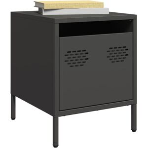 Berkfield Home Bedside Cabinets 2 pcs Black 35x39x43.5 cm Steel Black 35x39x43.5 cm Berkfield Home Bedside Cabinets 2 pcs Black 35x39x43.5 cm Steel Black 35x39x43.5 cm