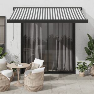 Berkfield Home Retractable Awning Anthracite & White 3.5x2.5 m Fabric&Aluminium Multicolor Berkfield Home Retractable Awning Anthracite & White 3.5x2.5 m Fabric&Aluminium Multicolor