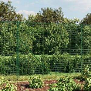 Berkfield Home Wire Mesh Fence with Flange Green 1.6x25 m Green Berkfield Home Wire Mesh Fence with Flange Green 1.6x25 m Green