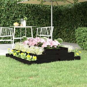 Berkfield Home Planter Black 110x110x27 cm Solid Wood Pine Size: 110 x 110 x 27 cm Black 110 x 110 x 27 cm Berkfield Home Planter Black 110x110x27 cm Solid Wood Pine Size: 110 x 110 x 27 cm Black 110 x 110 x 27 cm