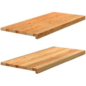 Berkfield Home Window Sills 2 pcs Light Brown 90x40x2 cm Solid Wood Oak Size: Medium Brown Medium Berkfield Home Window Sills 2 pcs Light Brown 90x40x2 cm Solid Wood Oak Size: Medium Brown Medium