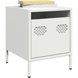 Berkfield Home Bedside Cabinets 2 pcs White 35x39x43.5 cm Steel White 35x39x43.5 cm Berkfield Home Bedside Cabinets 2 pcs White 35x39x43.5 cm Steel White 35x39x43.5 cm
