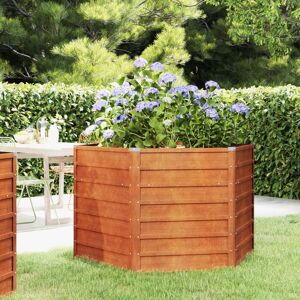 Berkfield Home Garden Raised Bed Rusty 129x129x77 cm Corten Steel in Brown Size: 129 x 129 x 77 cm Brown 129 x 129 x 77 cm Berkfield Home Garden Raised Bed Rusty 129x129x77 cm Corten Steel in Brown Size: 129 x 129 x 77 cm Brown 129 x 129 x 77 cm