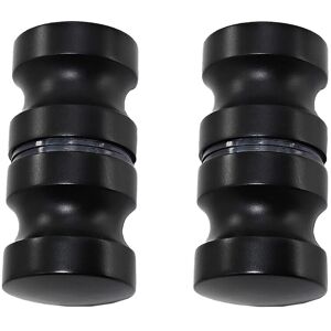 Nes Home Round Black Aluminum Shower Door Knob Handle Set Of 2 Black Nes Home Round Black Aluminum Shower Door Knob Handle Set Of 2 Black