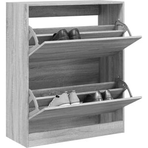 Berkfield Home Shoe Cabinet Grey Sonoma 80x34x96.5 cm Engineered Wood Grey 80x34x96.5 cm Berkfield Home Shoe Cabinet Grey Sonoma 80x34x96.5 cm Engineered Wood Grey 80x34x96.5 cm