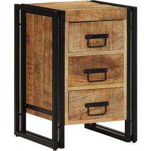 Berkfield Home Bedside Cabinet 40x35x50 cm Solid Rough Wood Mango in Brown Size: 40 x 35 x 50 cm Brown 40 x 35 x 50 cm Berkfield Home Bedside Cabinet 40x35x50 cm Solid Rough Wood Mango in Brown Size: 40 x 35 x 50 cm Brown 40 x 35 x 50 cm