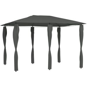 Berkfield Home Gazebo with Post Covers 3x4x2.6 m Anthracite 160 g/m ² in Black Black Berkfield Home Gazebo with Post Covers 3x4x2.6 m Anthracite 160 g/m ² in Black Black