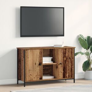 Berkfield Home TV Cabinet Artisan Oak 101x35x65 cm Engineered Wood & Steel in Brown Size: 101 x 35 x 65 cm Brown 101 x 35 x 65 cm Berkfield Home TV Cabinet Artisan Oak 101x35x65 cm Engineered Wood & Steel in Brown Size: 101 x 35 x 65 cm Brown 101 x 35 x 65 cm
