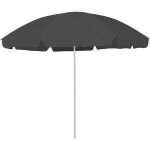 Berkfield Home Beach Umbrella Anthracite 300 cm in Black Black Berkfield Home Beach Umbrella Anthracite 300 cm in Black Black