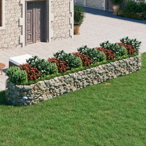 Berkfield Home Gabion Raised Bed Galvanised Iron 500x100x50 cm in Silver Size: 500 x 100 x 50 cm Silver 500 x 100 x 50 cm Berkfield Home Gabion Raised Bed Galvanised Iron 500x100x50 cm in Silver Size: 500 x 100 x 50 cm Silver 500 x 100 x 50 cm
