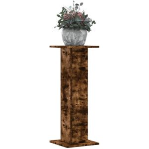 Berkfield Home Plant Stands 2 pcs Smoked Oak 30x30x80 cm Engineered Wood in Brown Size: 30 x 30 x 80 cm Brown 30 x 30 x 80 cm Berkfield Home Plant Stands 2 pcs Smoked Oak 30x30x80 cm Engineered Wood in Brown Size: 30 x 30 x 80 cm Brown 30 x 30 x 80 cm