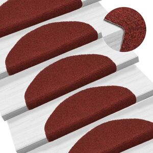 Berkfield Home Self-adhesive Stair Mats 10 pcs Red 65x21x4 cm Needle Punch Size: Medium Red Medium Berkfield Home Self-adhesive Stair Mats 10 pcs Red 65x21x4 cm Needle Punch Size: Medium Red Medium