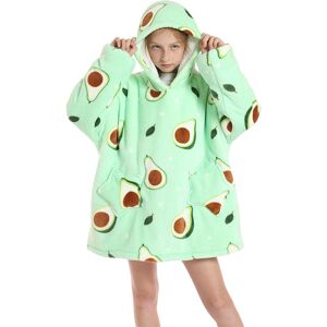 Leaper Oversized Kids Blanket Hoodie in Aqua Aqua One Size Leaper Oversized Kids Blanket Hoodie in Aqua Aqua One Size