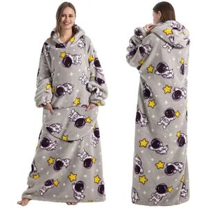Leaper Oversized Wearable Hoodie Blanket in Grey Size: Large Grey L Leaper Oversized Wearable Hoodie Blanket in Grey Size: Large Grey L