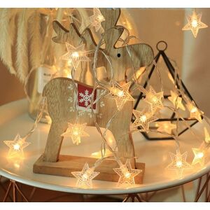 Leaper 6.5 Metres 30 Lamps Warm White Stars Solar Camping Light String in Yellow Yellow Leaper 6.5 Metres 30 Lamps Warm White Stars Solar Camping Light String in Yellow Yellow