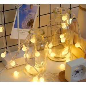 Leaper 9.5 Metres 50 Lamps Warm White Ball Solar Camping Light String in Yellow Yellow Leaper 9.5 Metres 50 Lamps Warm White Ball Solar Camping Light String in Yellow Yellow