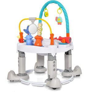 Costway 4-In-1 Baby Activity Center with Walker for Kids Aged 0-2 Years in Grey Grey Costway 4-In-1 Baby Activity Center with Walker for Kids Aged 0-2 Years in Grey Grey