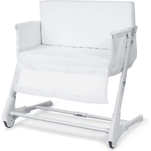 Costway 2-in-1 Baby Bedside Crib Bassinet & Sofa in White White Costway 2-in-1 Baby Bedside Crib Bassinet & Sofa in White White