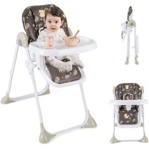Costway Baby High Chair Convertible Infant Dining Chair with Adjustable Height & Tilting Backrest Multicolor Costway Baby High Chair Convertible Infant Dining Chair with Adjustable Height & Tilting Backrest Multicolor
