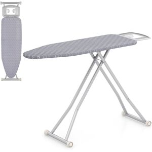 Costway Ironing Board 120 x 38 cm Iron Board with Removable Cover in Grey Grey 120 x 38 cm Costway Ironing Board 120 x 38 cm Iron Board with Removable Cover in Grey Grey 120 x 38 cm