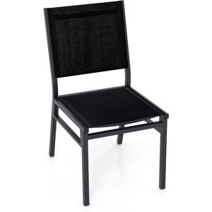 Costway Outdoor Dining Chairs Patio Armless Chair Lightweight Metal Chair in Black Black Costway Outdoor Dining Chairs Patio Armless Chair Lightweight Metal Chair in Black Black