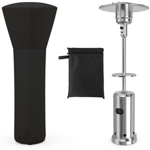 Costway Waterproof Patio Heater Cover Outdoor Patio Propane Heater Cover with Zipper in Black Black Costway Waterproof Patio Heater Cover Outdoor Patio Propane Heater Cover with Zipper in Black Black