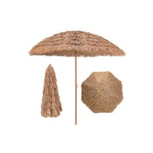 Costway 2.05M Thatched Tiki Patio Umbrella Hawaiian Hula Beach Umbrella W/ 8 Ribs in Natural Natural Costway 2.05M Thatched Tiki Patio Umbrella Hawaiian Hula Beach Umbrella W/ 8 Ribs in Natural Natural