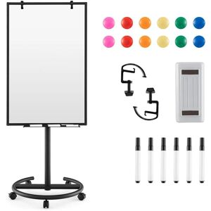 Costway Mobile Magnetic Whiteboard Height-Adjustable Dry Erase Board on Wheels 100 X 65 cm Multicolor 100 X 65 cm Costway Mobile Magnetic Whiteboard Height-Adjustable Dry Erase Board on Wheels 100 X 65 cm Multicolor 100 X 65 cm