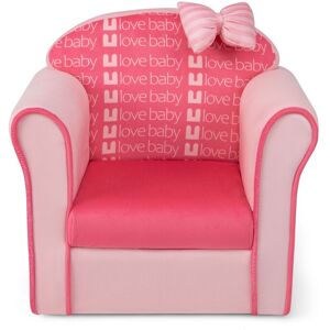 Costway Kids Sofa Children Armrest Upholstered Chair Cute Pattern Armchair Solid Frame in Pink Pink Costway Kids Sofa Children Armrest Upholstered Chair Cute Pattern Armchair Solid Frame in Pink Pink