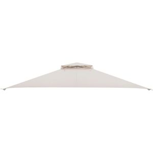 Costway 368 x 303cm Double Tiered Canopy Replacement Top w/ Air Vent in Beige Size: 368 x 303 cm Beige 368 x 303 cm Costway 368 x 303cm Double Tiered Canopy Replacement Top w/ Air Vent in Beige Size: 368 x 303 cm Beige 368 x 303 cm