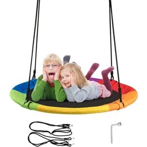 Costway Child's Multi-Coloured Swing with Adjustable Height Multicolor Costway Child's Multi-Coloured Swing with Adjustable Height Multicolor