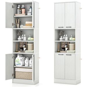 Gymax 190cm Tall Kitchen Cabinet With Doors & Shelves Freestanding Cupboard in Light Oak Light Oak Gymax 190cm Tall Kitchen Cabinet With Doors & Shelves Freestanding Cupboard in Light Oak Light Oak