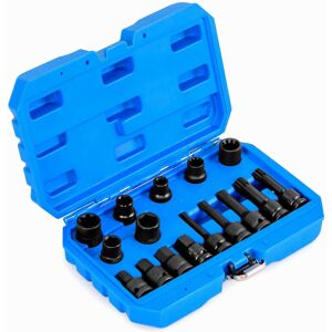 Gymax 16PCS Impact Brake Caliper Socket Set 1/2" Drive Wrench Brake Tool Kit in Blue Blue Gymax 16PCS Impact Brake Caliper Socket Set 1/2" Drive Wrench Brake Tool Kit in Blue Blue