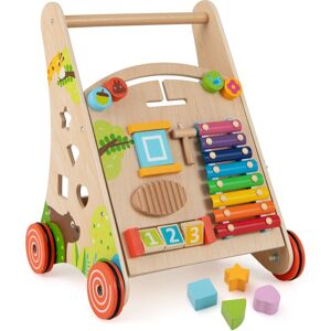 Gymax Baby Push & Pull Walker Learning Activity Walker With Handle & Toys in Khaki Khaki Gymax Baby Push & Pull Walker Learning Activity Walker With Handle & Toys in Khaki Khaki