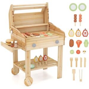 Gymax Grill Toy Set Playset Kids BBQ Barbecue Grill Play Kitchen For 3+ in Light Khaki Light Khaki Gymax Grill Toy Set Playset Kids BBQ Barbecue Grill Play Kitchen For 3+ in Light Khaki Light Khaki