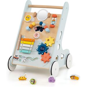 Gymax Wooden Walker Push & Pull Toy Learning Activity Center For 1+ in Light Green Light Green Gymax Wooden Walker Push & Pull Toy Learning Activity Center For 1+ in Light Green Light Green