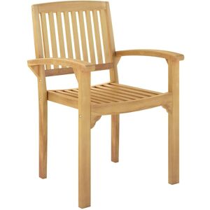 Gymax Outdoor Patio Chair Teak Wood Armchair With Slatted Seat-Natural in Light Khaki Light Khaki Gymax Outdoor Patio Chair Teak Wood Armchair With Slatted Seat-Natural in Light Khaki Light Khaki