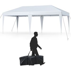 Gymax 3m x 6m Pop up Canopy Tent Easy Setup Portable Gazebo Shelter-White in White White Gymax 3m x 6m Pop up Canopy Tent Easy Setup Portable Gazebo Shelter-White in White White