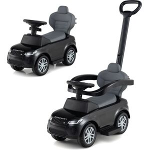 Costway 3 in 1 Push Car Toddlers Licensed Land Rover Discovery Ride on Toy in Black Black Costway 3 in 1 Push Car Toddlers Licensed Land Rover Discovery Ride on Toy in Black Black