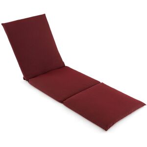 Costway Chaise Lounge Cushion Set Indoors Outdoors Tri-Fold Lounger Pad with Hook in Red Red Costway Chaise Lounge Cushion Set Indoors Outdoors Tri-Fold Lounger Pad with Hook in Red Red
