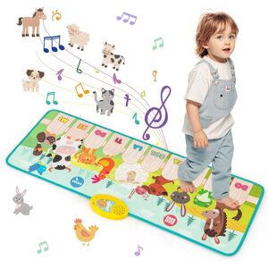Costway Kids Musical Mat Indoor & Outdoor Animal Farm Piano Playmat Multicolor Costway Kids Musical Mat Indoor & Outdoor Animal Farm Piano Playmat Multicolor