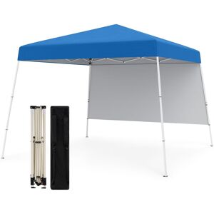 Costway 300 x 300 cm Pop up Canopy Tent Portable Backpack w/1 Sidewall in Blue Blue 300 x 300 cm Costway 300 x 300 cm Pop up Canopy Tent Portable Backpack w/1 Sidewall in Blue Blue 300 x 300 cm