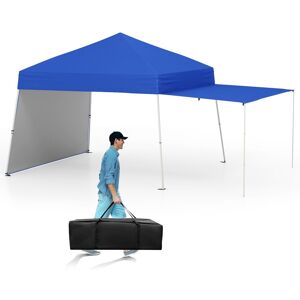 Costway 14 x 9.2 FT Outdoor Pop up Canopy Tent Easy Setup Sun Shelter in Blue Blue Costway 14 x 9.2 FT Outdoor Pop up Canopy Tent Easy Setup Sun Shelter in Blue Blue