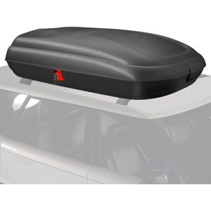 Costway Rooftop Cargo Carrier Hard Shell Car Mount Storage Case in Black Black Costway Rooftop Cargo Carrier Hard Shell Car Mount Storage Case in Black Black